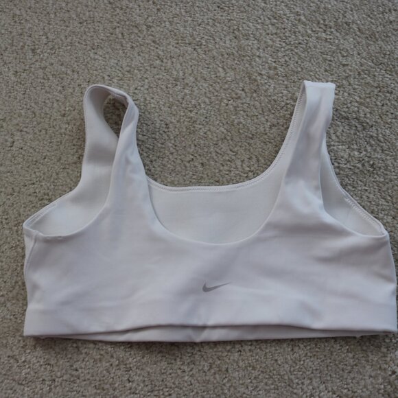 Nike Classic White Sports Bra - Picture 2 of 3